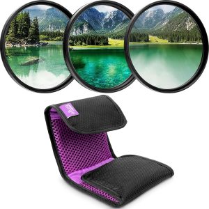 Altura Photo 58mm Lens Filter Kit - Multi-Coated UV Protector, CPL Polarizing and ND Neutral Density Filters + Case for Camera Accessories & Lenses
